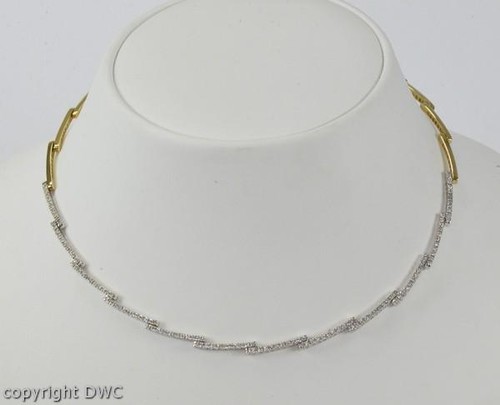 Hals ketten diamant - hals,