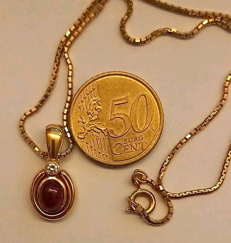 Goldene halskette 14kt mit - halskette, 14kt.