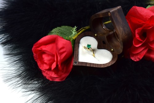 Smaragdring feingold karat - smaragdring, 18