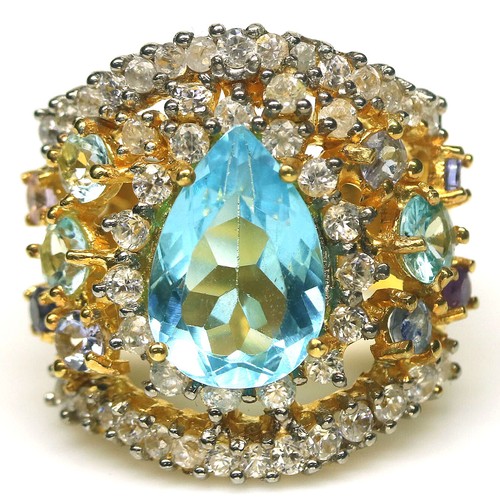 Edelstein ring 925 sterling - edelstein,