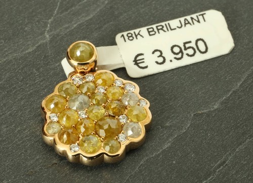 Anhänger mit diamanten insg - mit, diamanten,