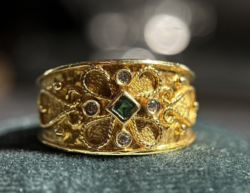 Karat antiker gold ring - 18,
