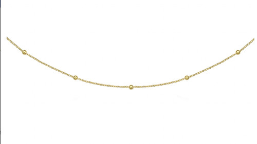 750 18k gelbgold halskette - 750/18k,