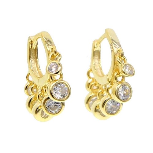 Damen ohrringe gold vergoldet - ohrringe,