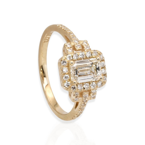 Diamantring 18k 750 gold 24 - 750, 1,24