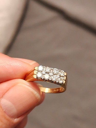 750 gold ring - ring, mit