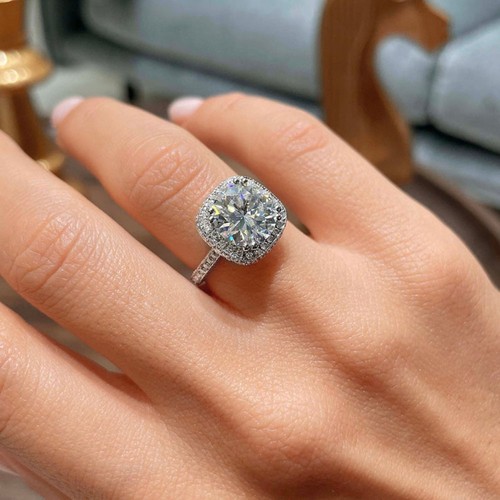 Diamantring karat gold rund - diamantring, 18