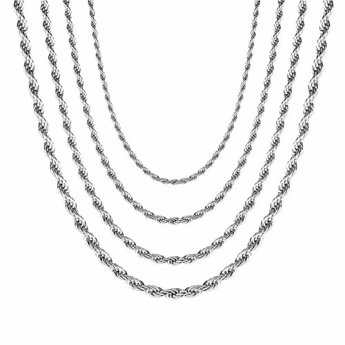 Kette silber kordelkette 750 - silber,