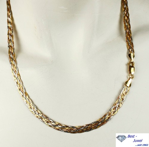 Dreifarbige kette collier - dreifarbige,