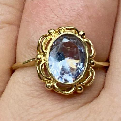 Gelbgold gold ring 750 - gelbgold, 18k