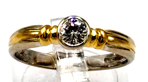 Brillant ring 18k 750 - brillant,