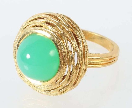 Moderner 750er gold draht ring - moderner, gold-draht-ring