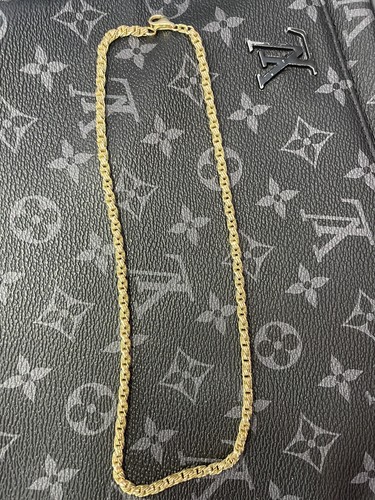 Goldkette massiv vergoldet - , mit