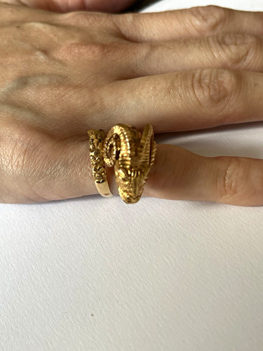 Goldring widderkopf 750er - ,