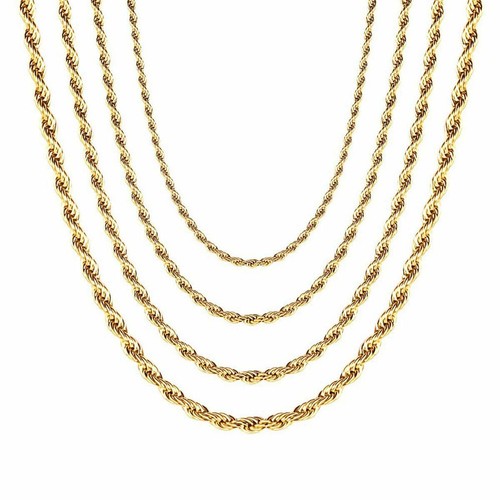 Kordelkette halskette 750 gold - halskette,