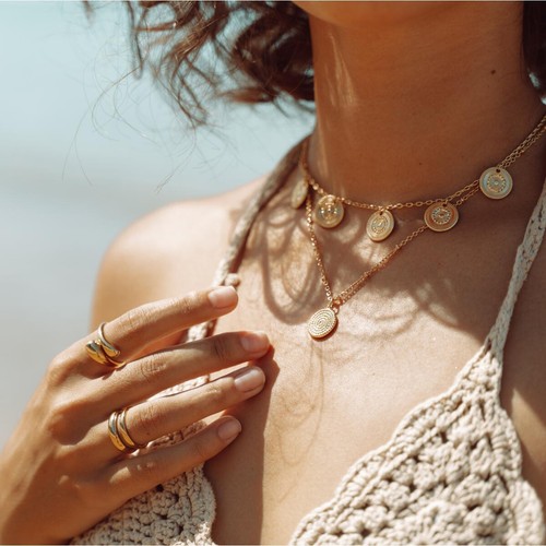 Damen kette gold vergoldet - damen,