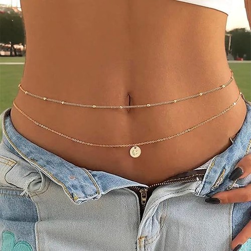 Taillenkette gold für damen - taillenkette,