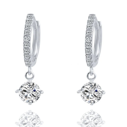Damen ohrringe silber zirkonia - damen,