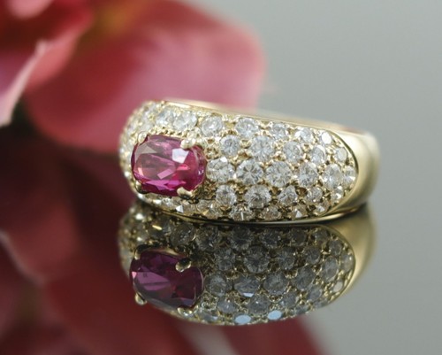 Rubin brillant ring 750er - brillant,