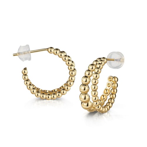 Damen ohrringe gold - gold, vergoldet