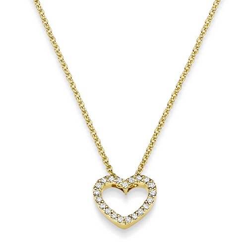 Collier herz aus 750 - collier, gold